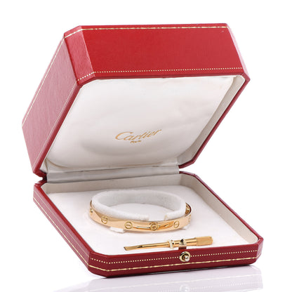 Cartier 18K Yellow Gold LOVE Bracelet 18 7 of 7