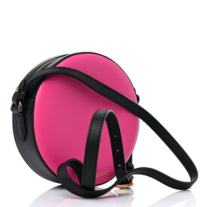 Versace Calfskin Mini La Medusa Chain Round Crossbody Bag Fuchsia 3 of 8