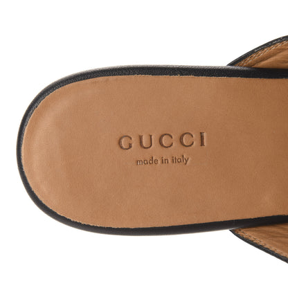 Gucci Calfskin Womens Princetown Slippers 40 Black 8 of 9