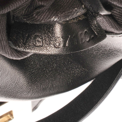 Valentino Garavani Vitello Mini Rockstud Flap Saddle Crossbody Bag Black 7 of 9