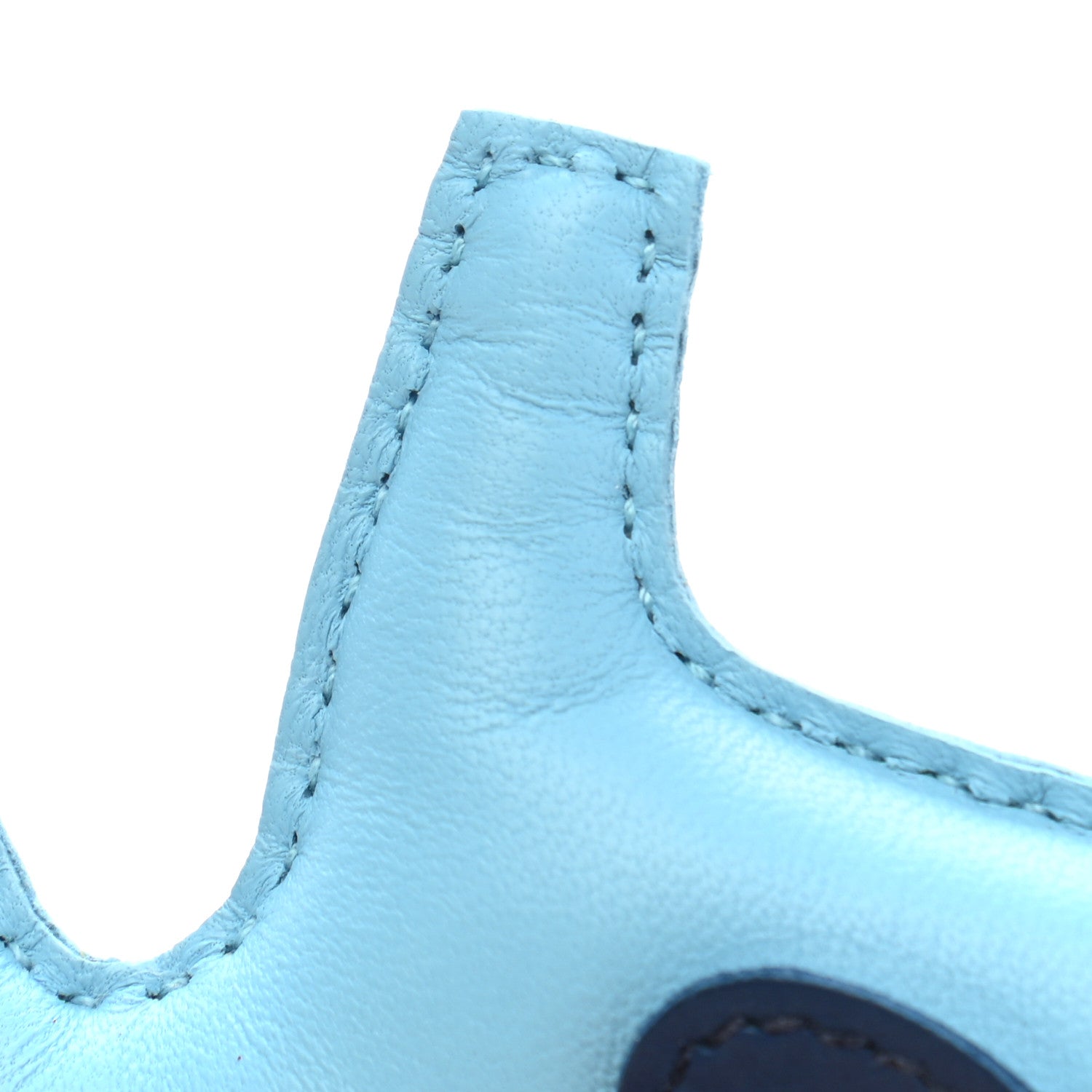 Hermes Milo Lambskin Grigri Rodeo Horse Bag Charm PM Celeste Bleu De Malte Kraft 5 of 5