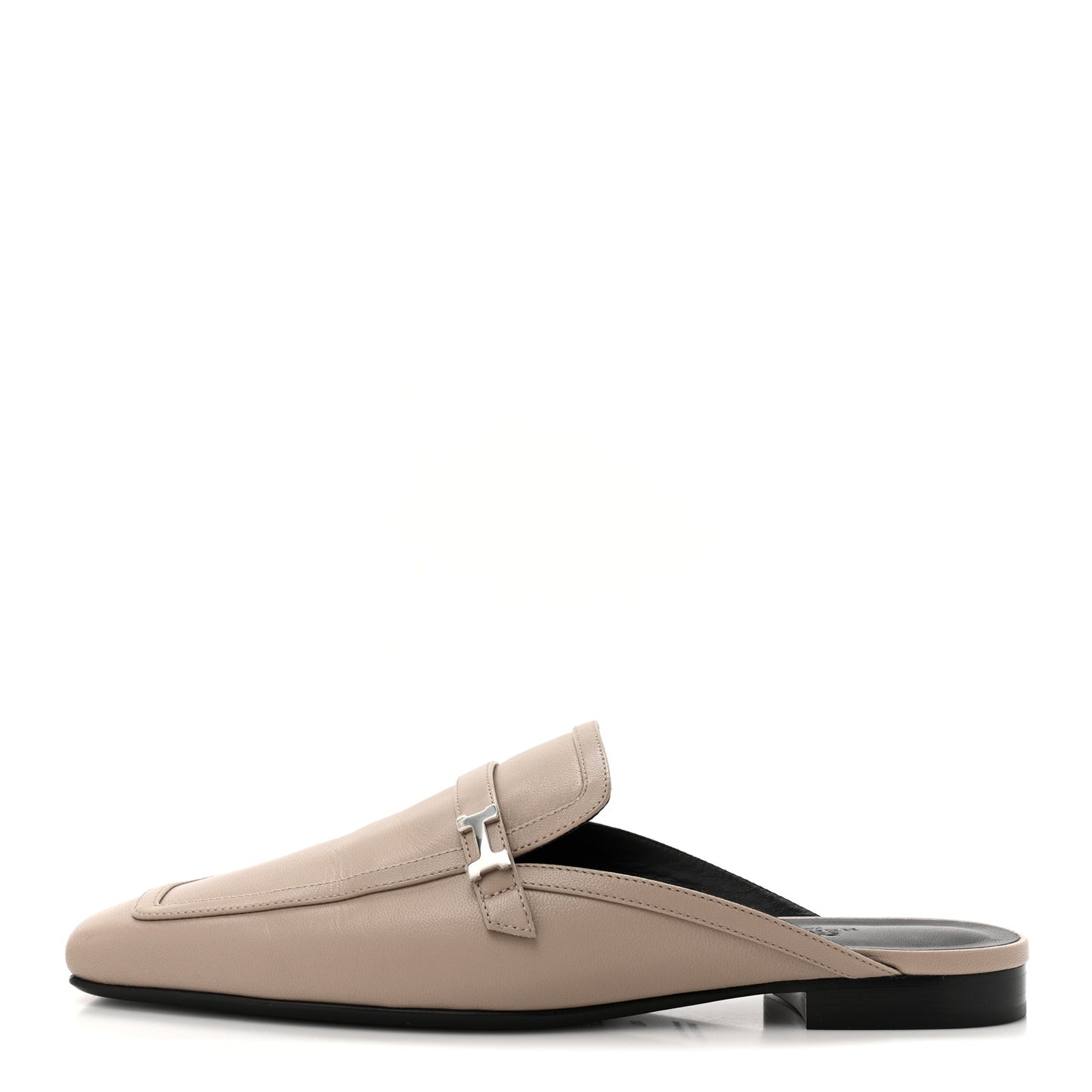 Goatskin Groupie Mules 40 Beige Mastic