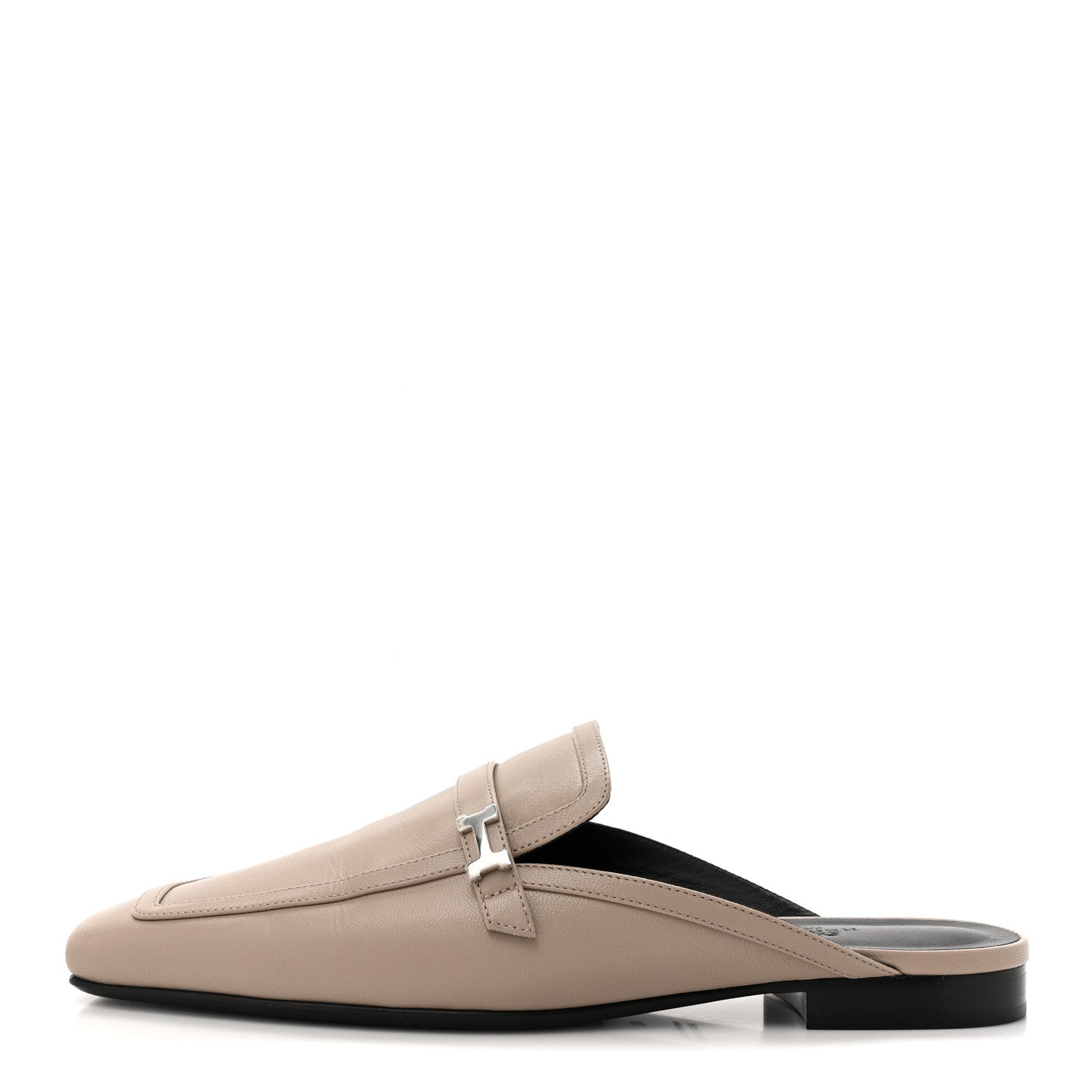 Hermes Goatskin Groupie Mules 40 Beige Mastic 1 of 10