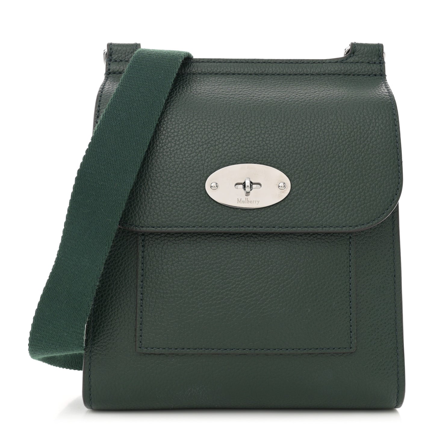 Grain Calfskin New Antony Messenger Crossbody Mulberry Green