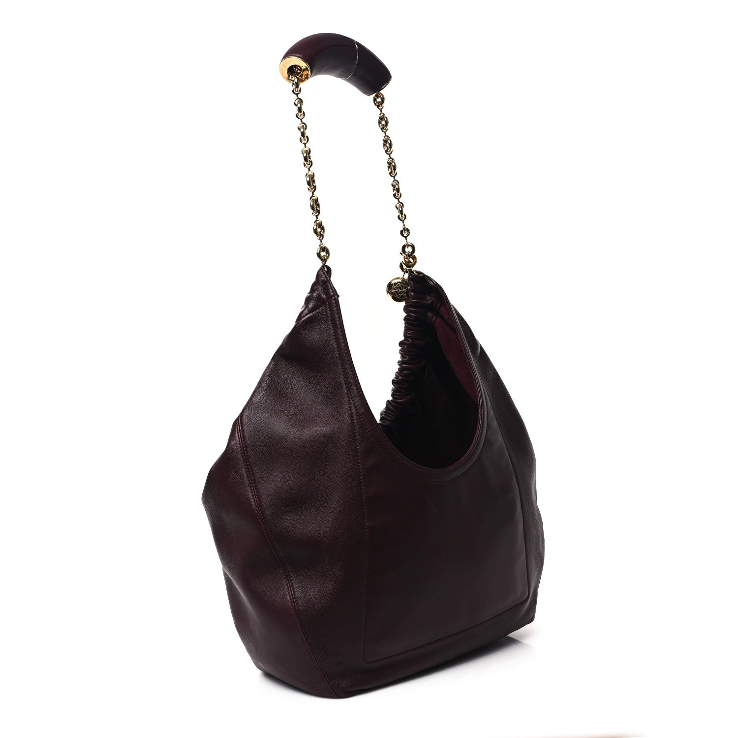 Loewe Buttery Nappa Lambskin Medium Squeeze Bag Dark Burgundy 3 of 10