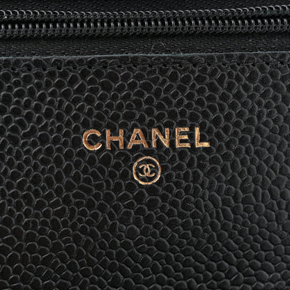 Chanel Caviar Quilted Wallet On Chain WOC Black 6 of 11