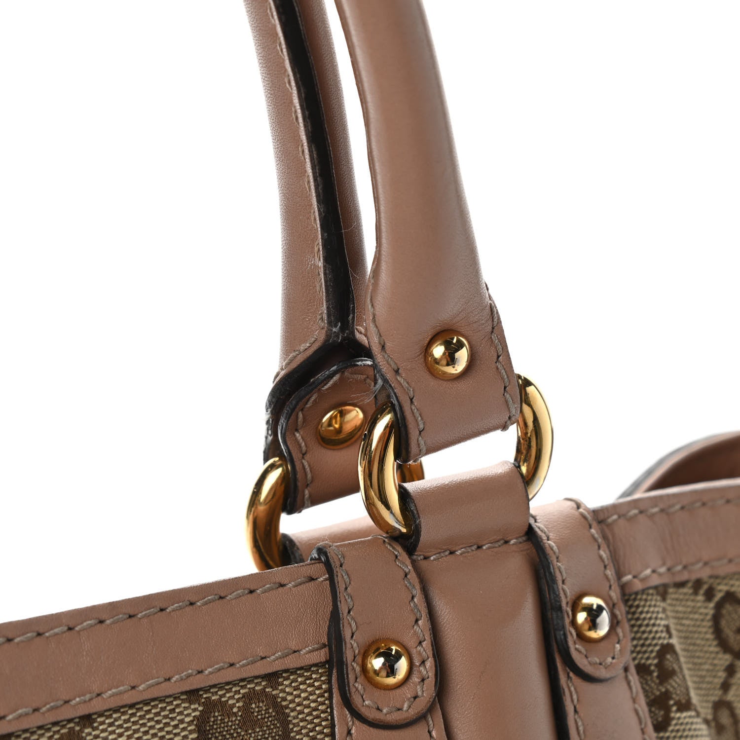 Gucci Monogram Large Scarlett Stud Tote Dusty Rose 14 of 16