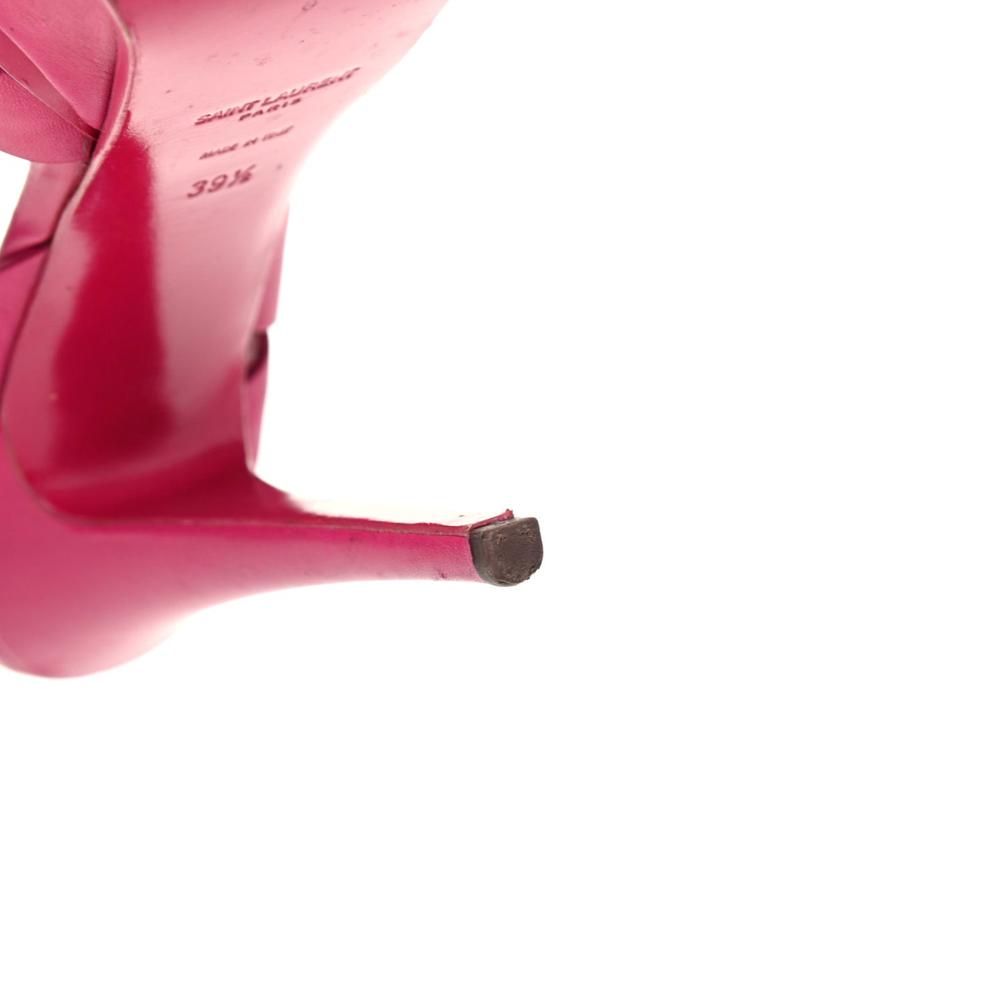 Calfskin Tribute 105 Platform Sandals 39.5 Fuchsia