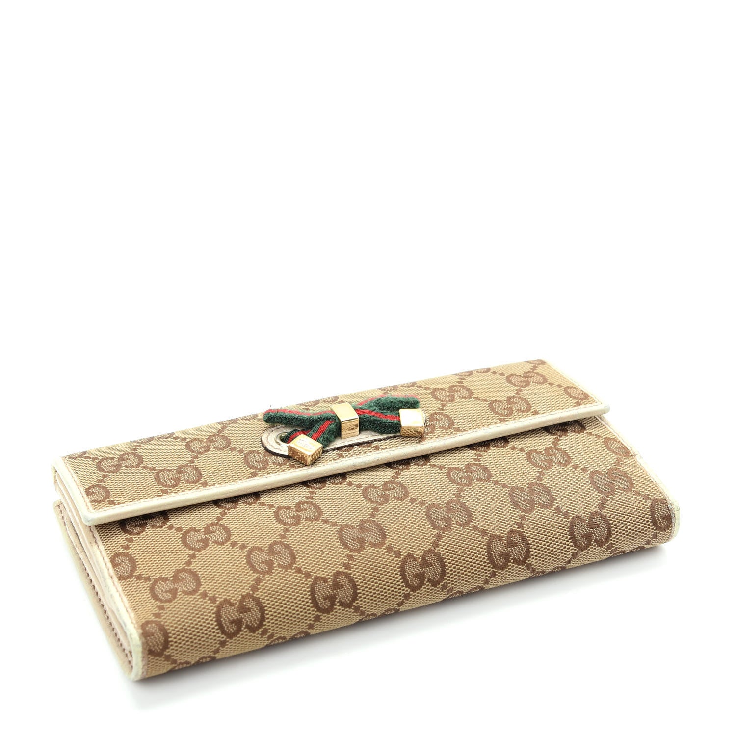 Gucci Monogram Princy Continental Wallet White 4 of 9