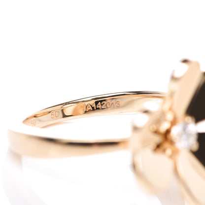 Van Cleef & Arpels 18K Yellow Gold Diamond Small Frivole Ring 50 5.25 5 of 7