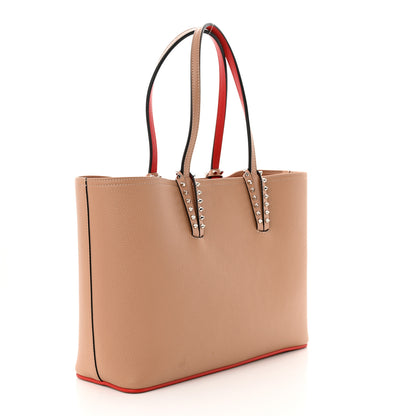 Christian Louboutin Calfskin Empire Spikes Small East West Cabata Tote Nude 4 of 12