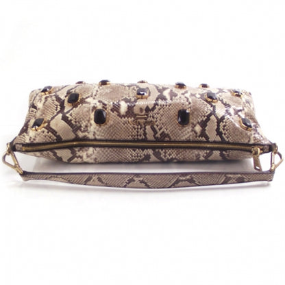 Prada Python Jeweled Tote Roccia 5 of 12