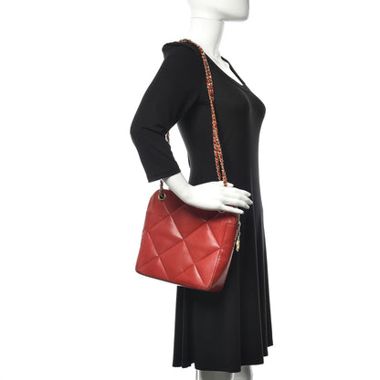 Chanel Lambskin Quilted Crossbody Red 2 of 24
