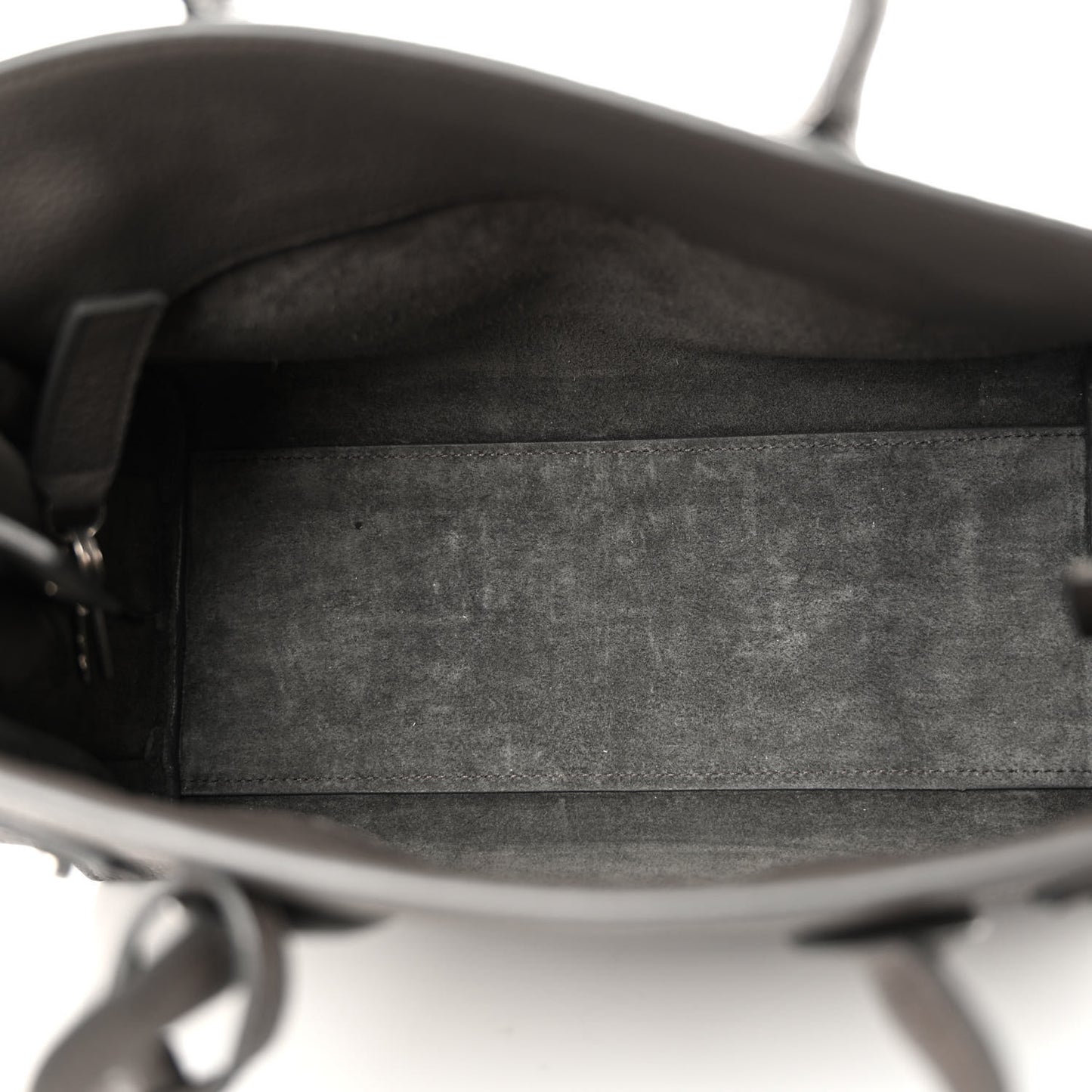 Grained Calfskin Baby Sac De Jour Souple Fog