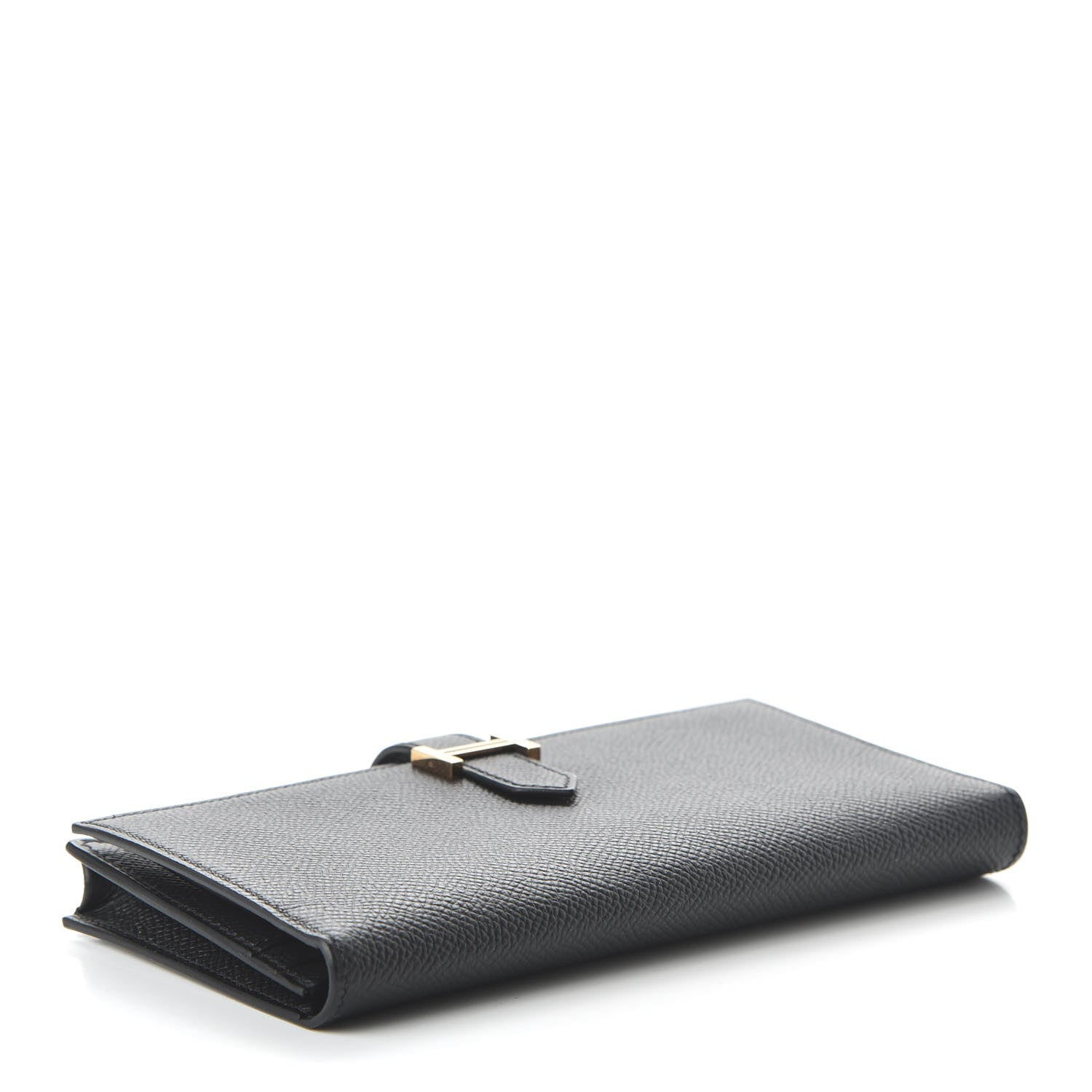 Hermes Epsom Bearn Gusset Wallet Black 4 of 10