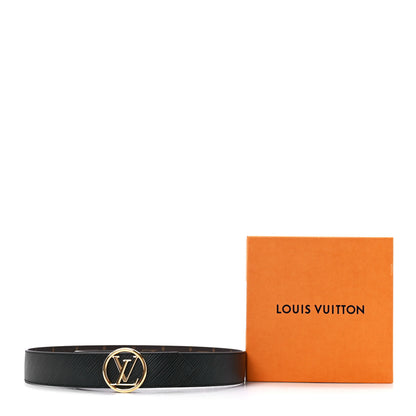 Louis Vuitton Monogram Epi 35mm LV Circle Reversible Belt 85 34 Black 5 of 5