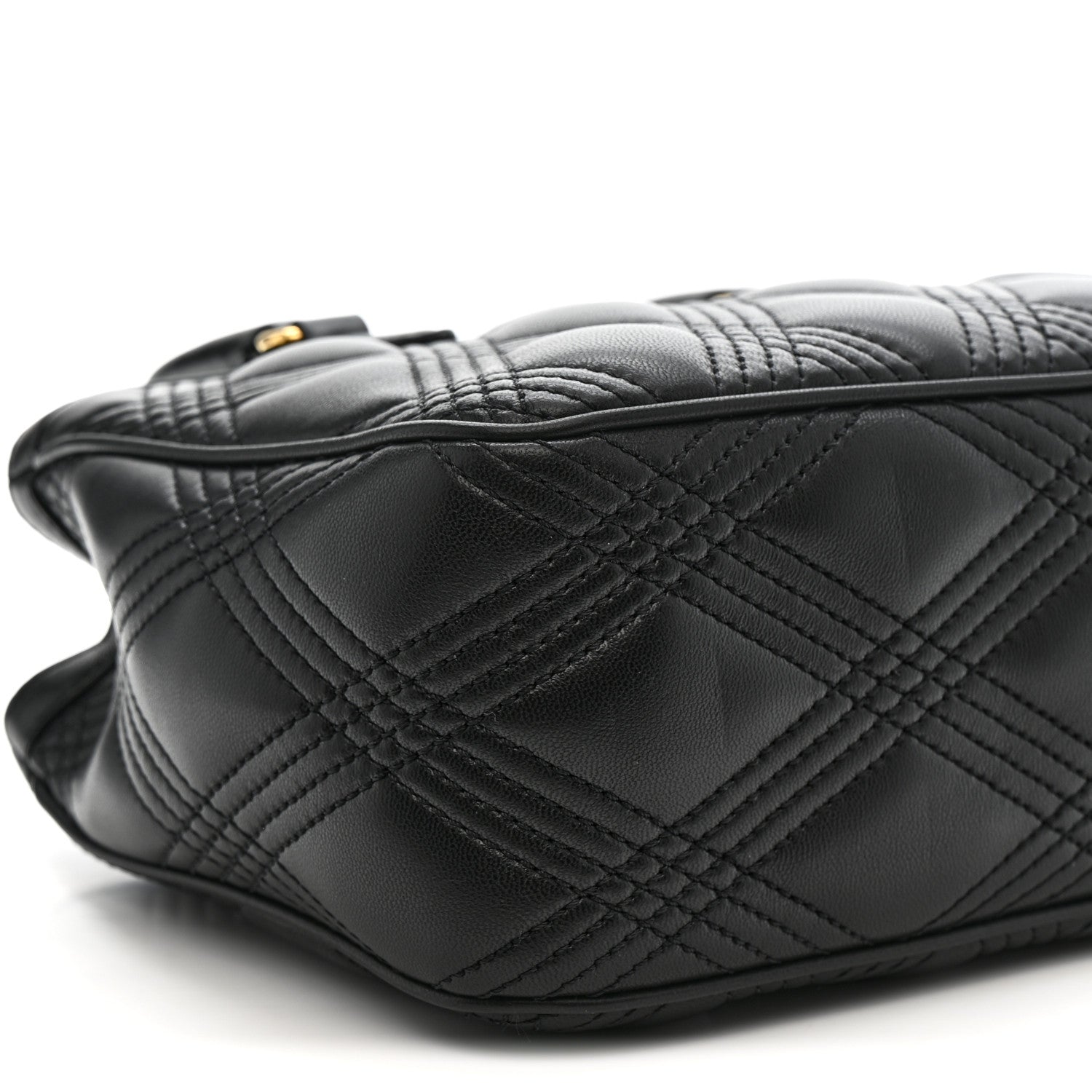 Valentino Garavani Calfskin Quilted Vlogo Small Top Handle Shoulder Bag Black 8 of 10