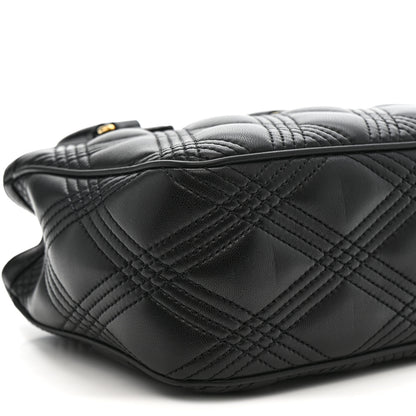 Valentino Garavani Calfskin Quilted Vlogo Small Top Handle Shoulder Bag Black 8 of 10