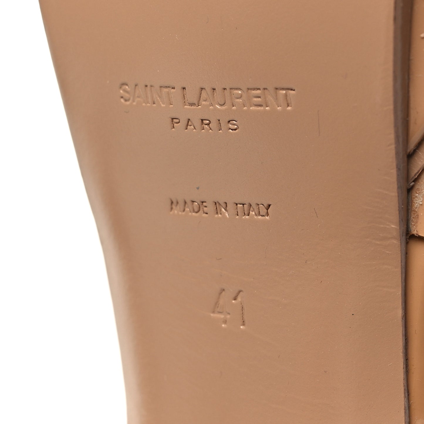 Patent Tribute 105 Platform Sandals 41 Nude Powder