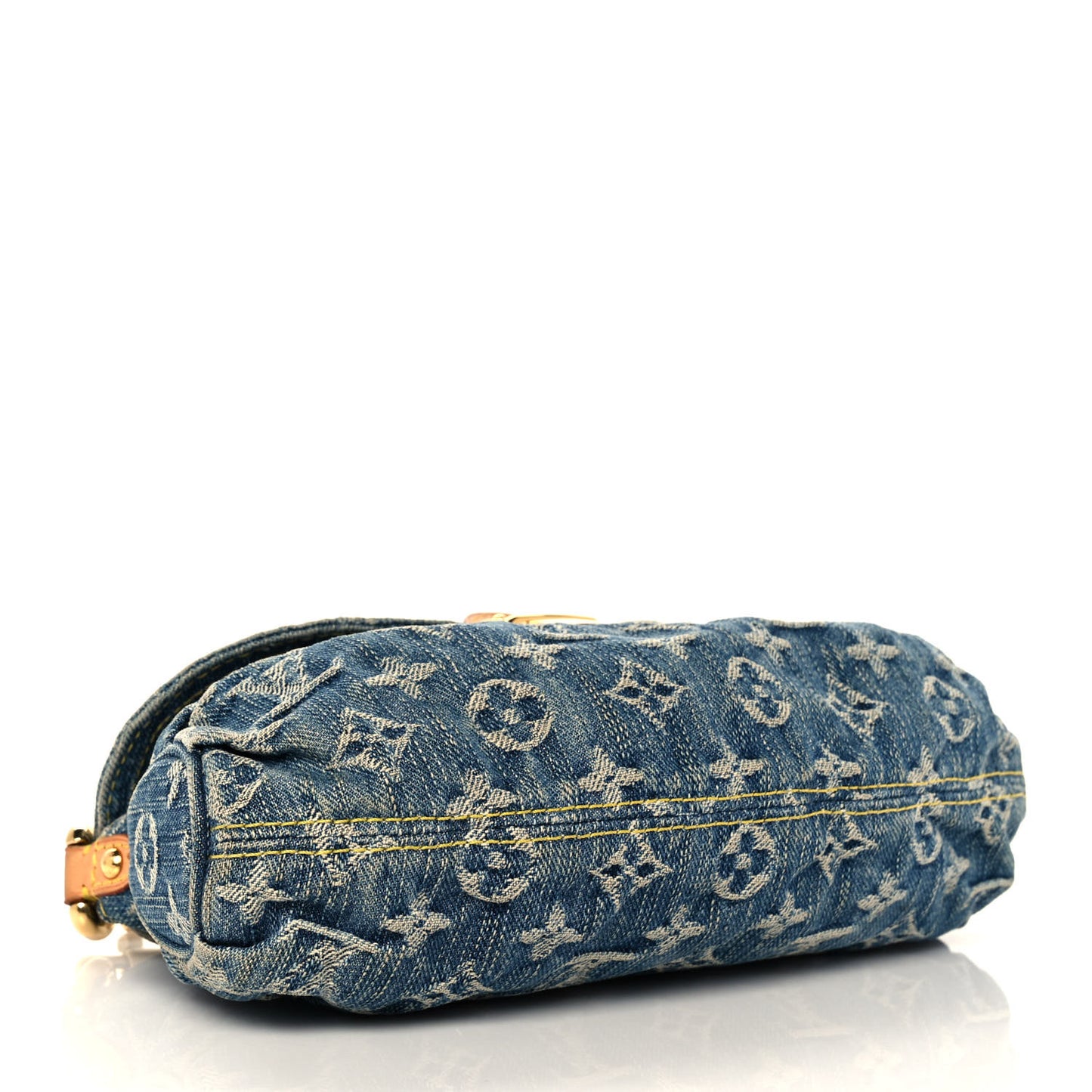 Monogram Denim Mini Pleaty Blue