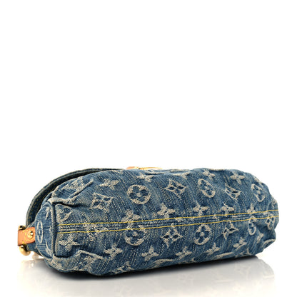 Louis Vuitton Monogram Denim Mini Pleaty Blue 4 of 10