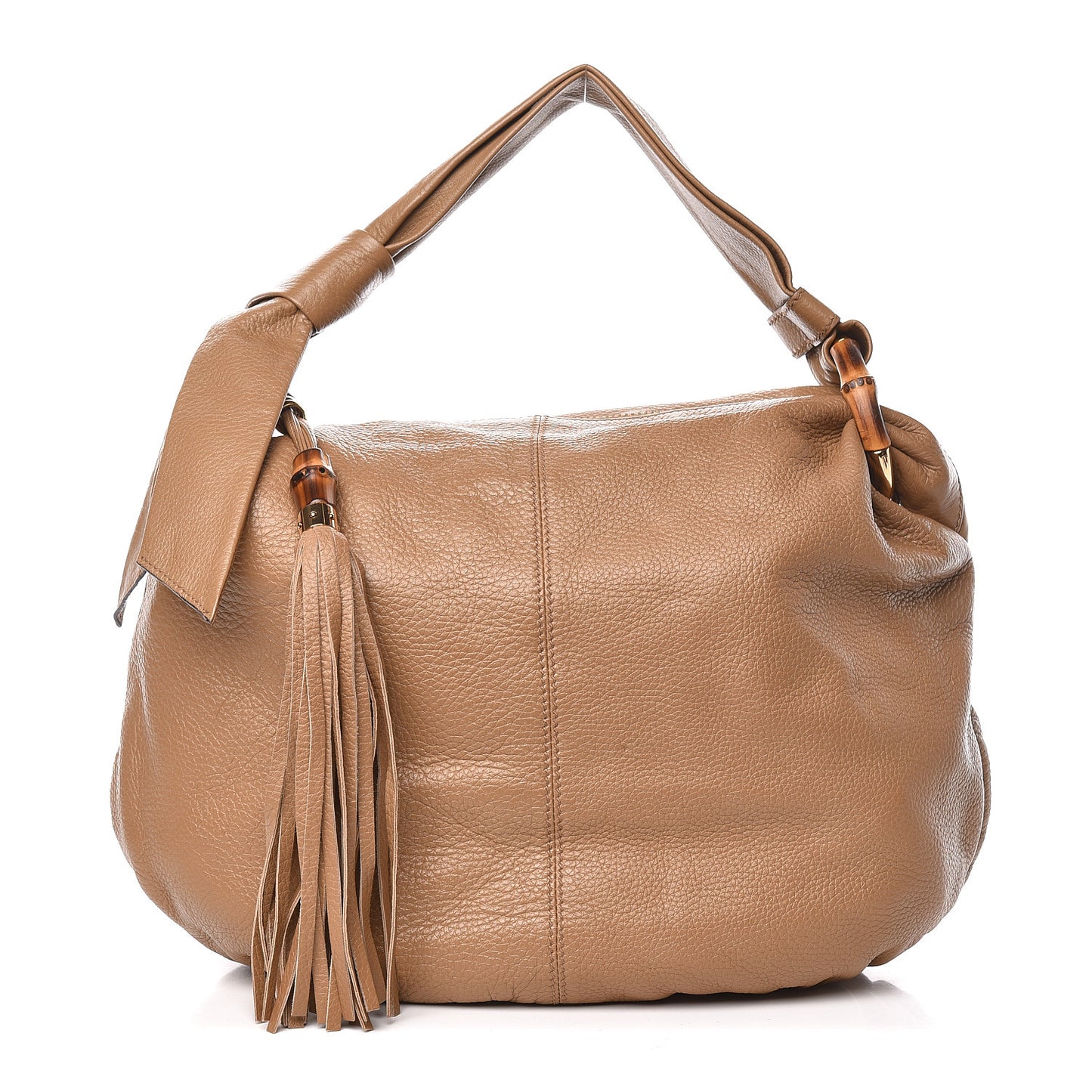Pebbled Calfskin Medium Jungle Hobo Beige