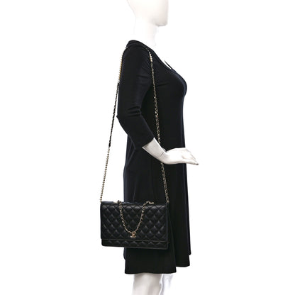 Chanel Lambskin Quilted Fantasy Pearl Flap Black 2 of 15