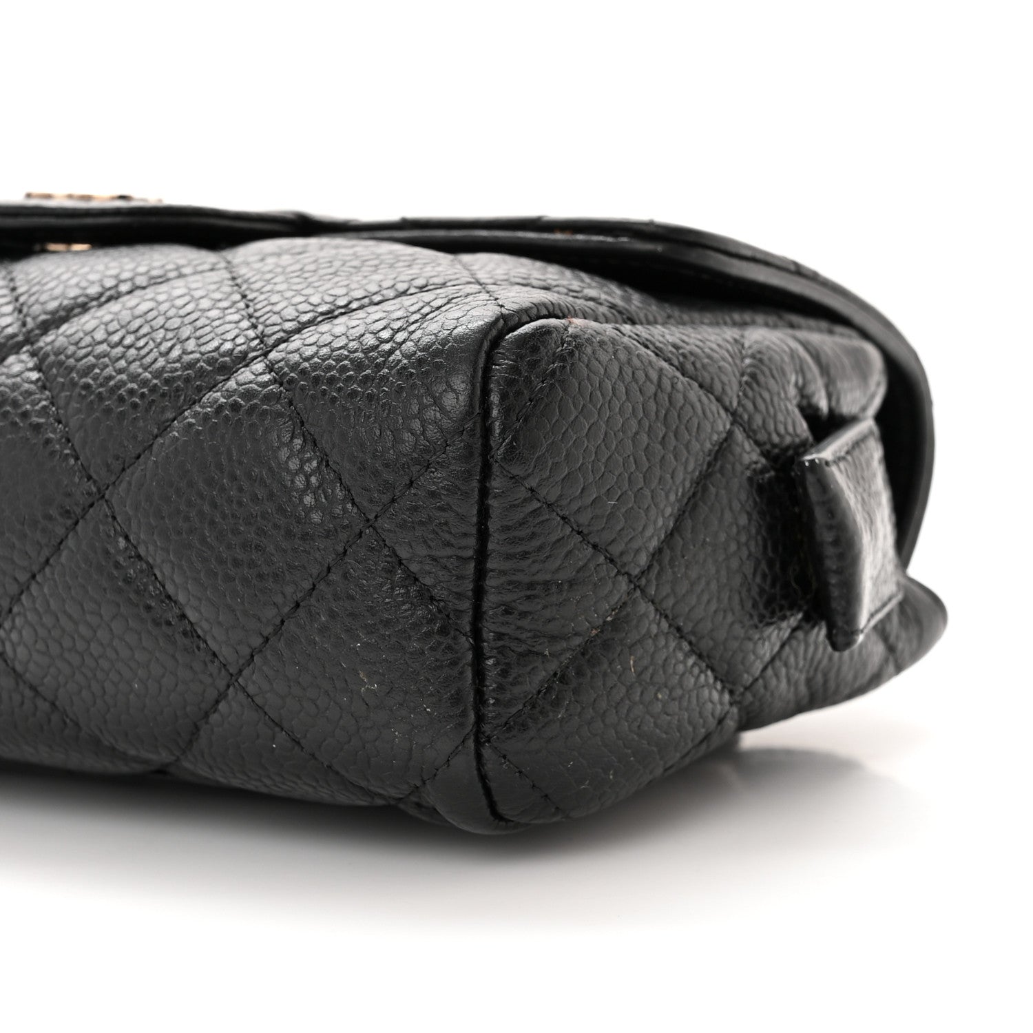 Chanel Caviar Quilted Flap Cosmetic Case Black 9 of 10