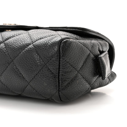 Chanel Caviar Quilted Flap Cosmetic Case Black 9 of 10