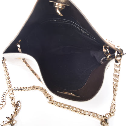 Givenchy Calf Hair Shark Lock Tote White Brown 5 of 10