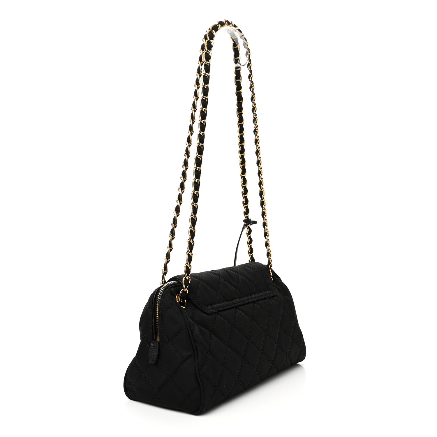 Prada Nylon Tessuto Impuntu Quilted Flap Black 3 of 9