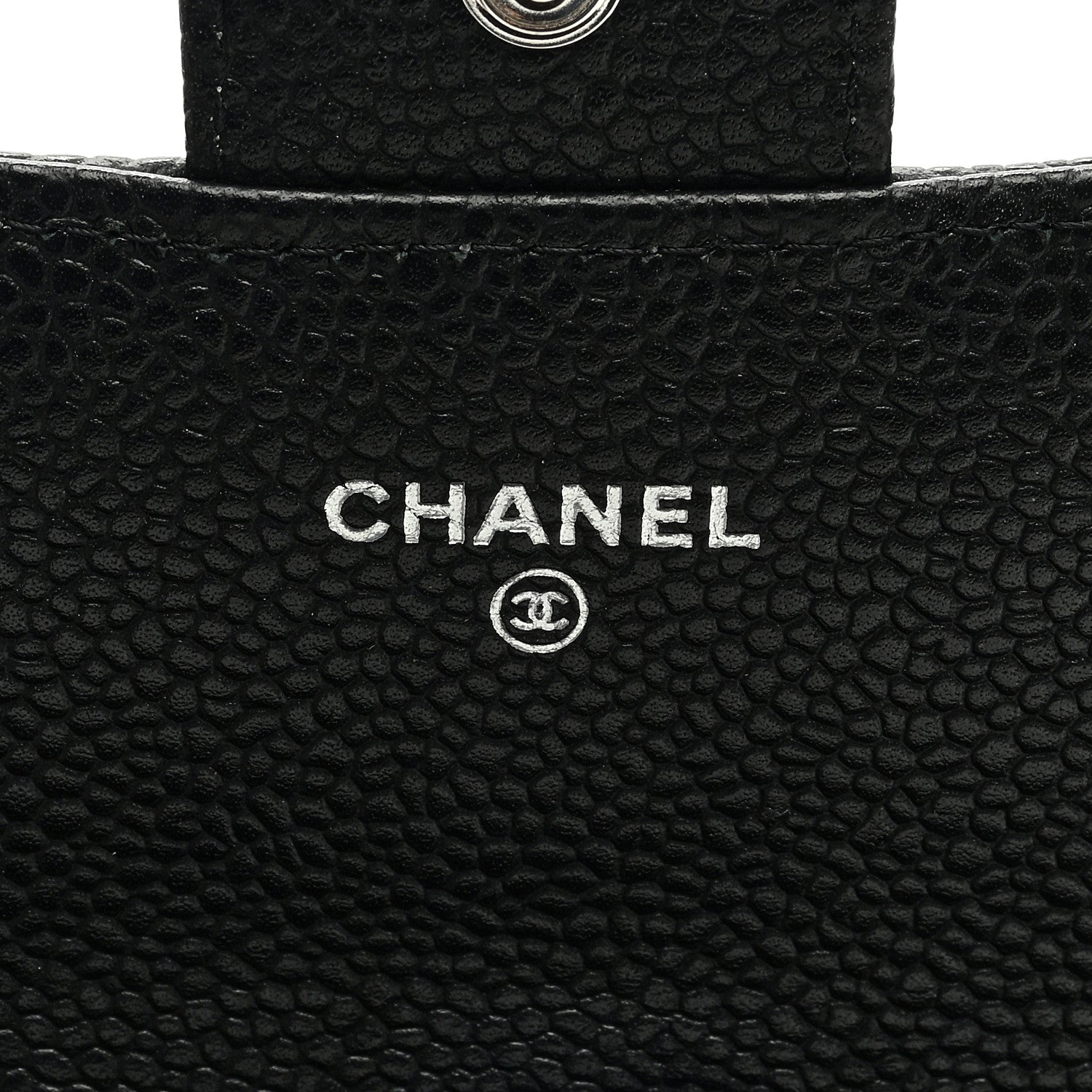 Chanel Caviar Quilted Long Flap Wallet Black 6 of 7