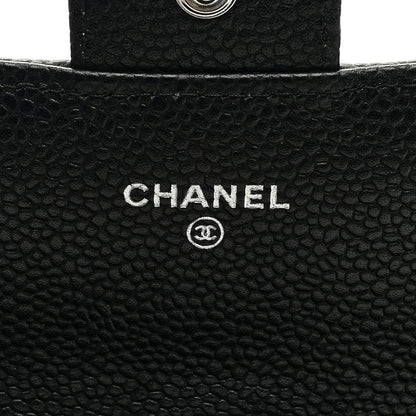 Chanel Caviar Quilted Long Flap Wallet Black 6 of 7