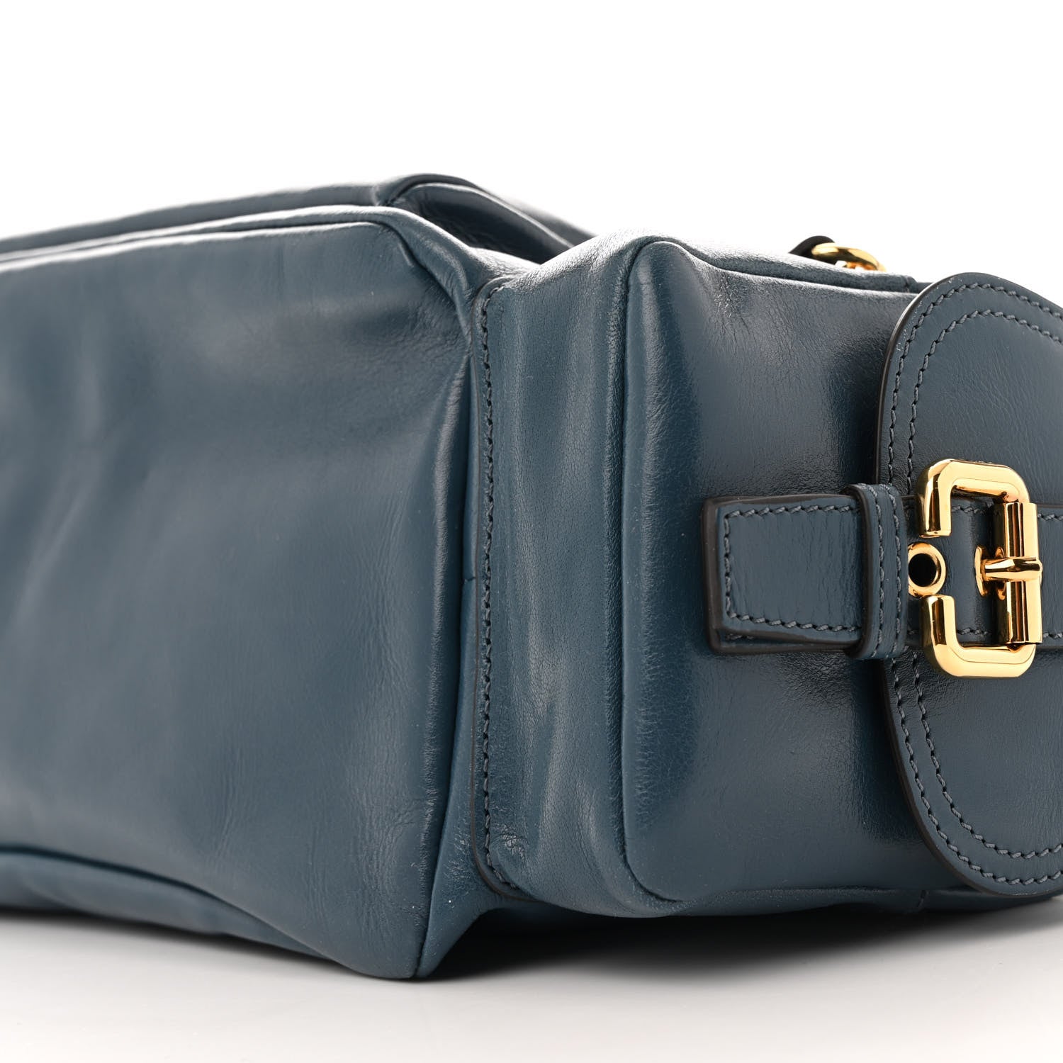 Chloe Shiny Buffalo Medium Double Carry Camera Bag Tapestry Blue 10 of 10