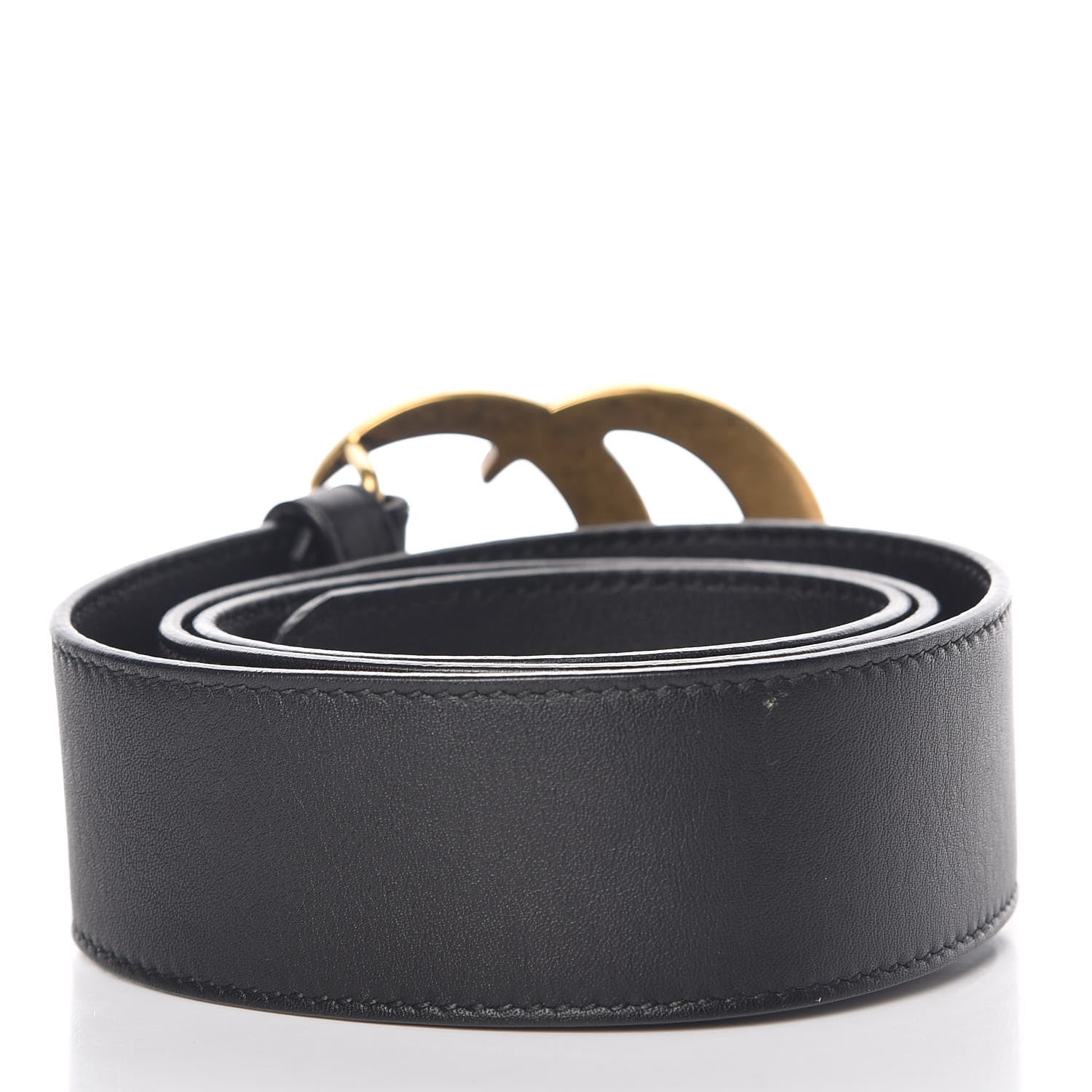 Gucci Calfskin Double G 40mm Belt 75 30 Black 3 of 8