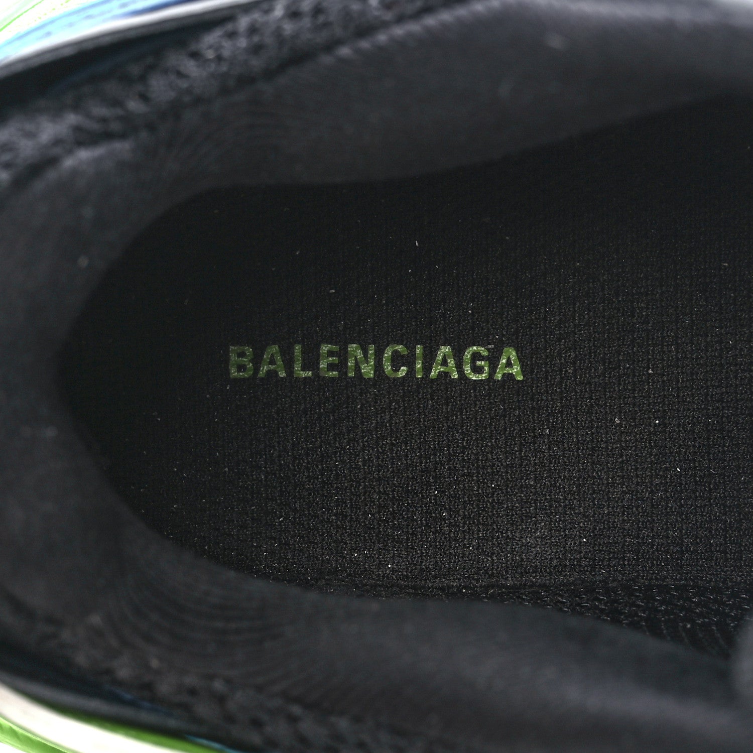 Balenciaga Mesh Nylon Metallic Fabric Womens Track Sneakers 36 Blue Green 7 of 9