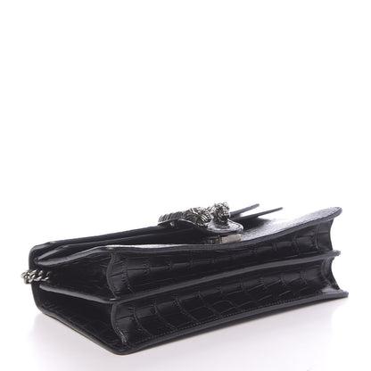 Gucci Crocodile Small Dionysus Shoulder Bag Black 4 of 13