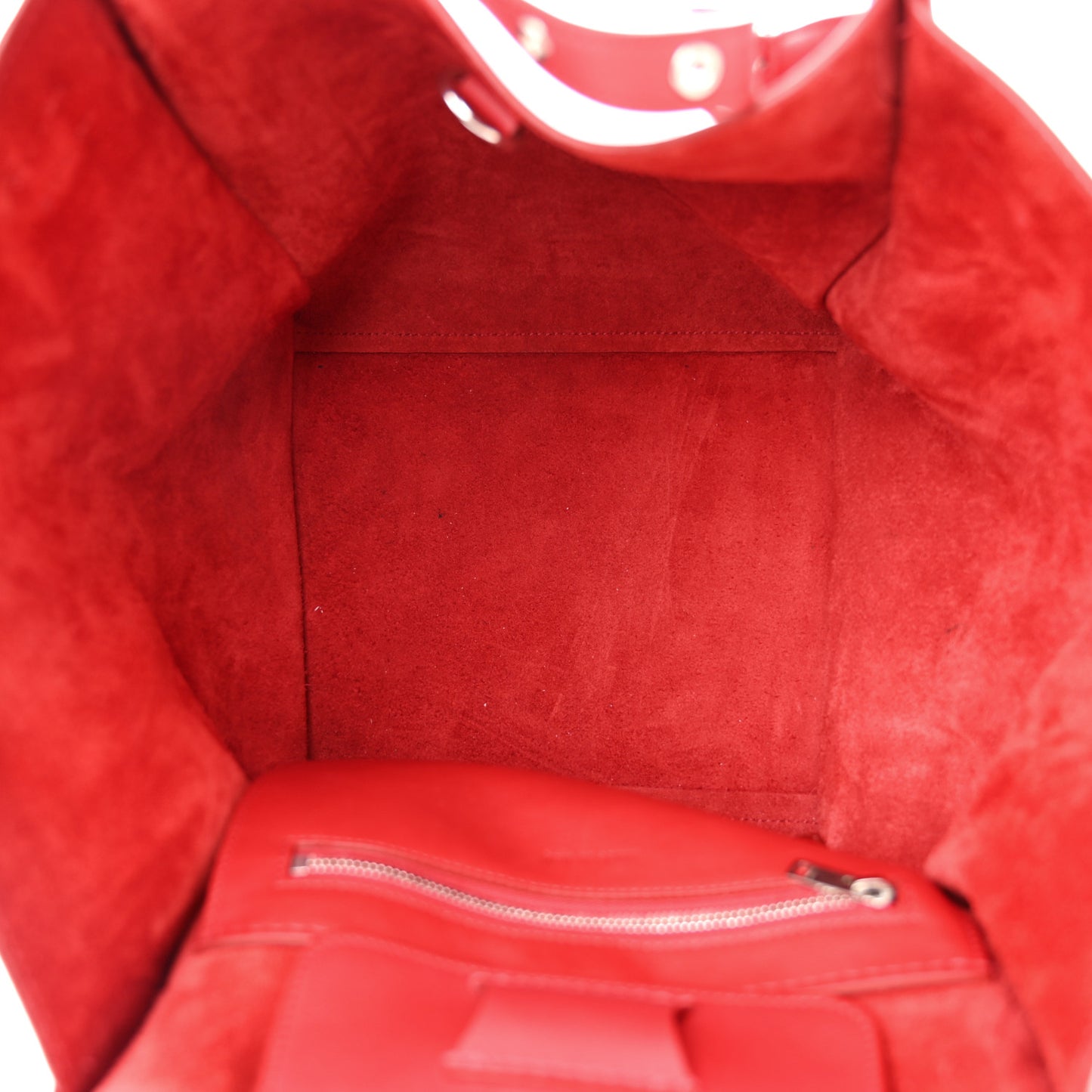 Smooth Calfskin Small Big Bag Red