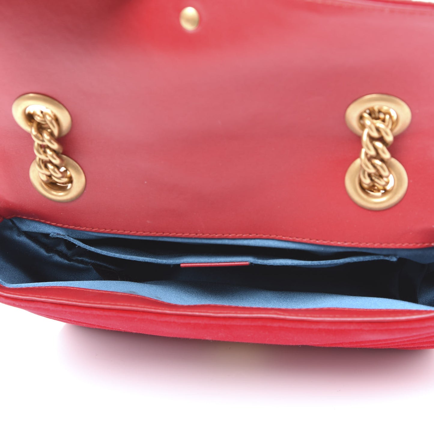 Velvet Matelasse Mini GG Marmont Shoulder Bag Hibiscus Red