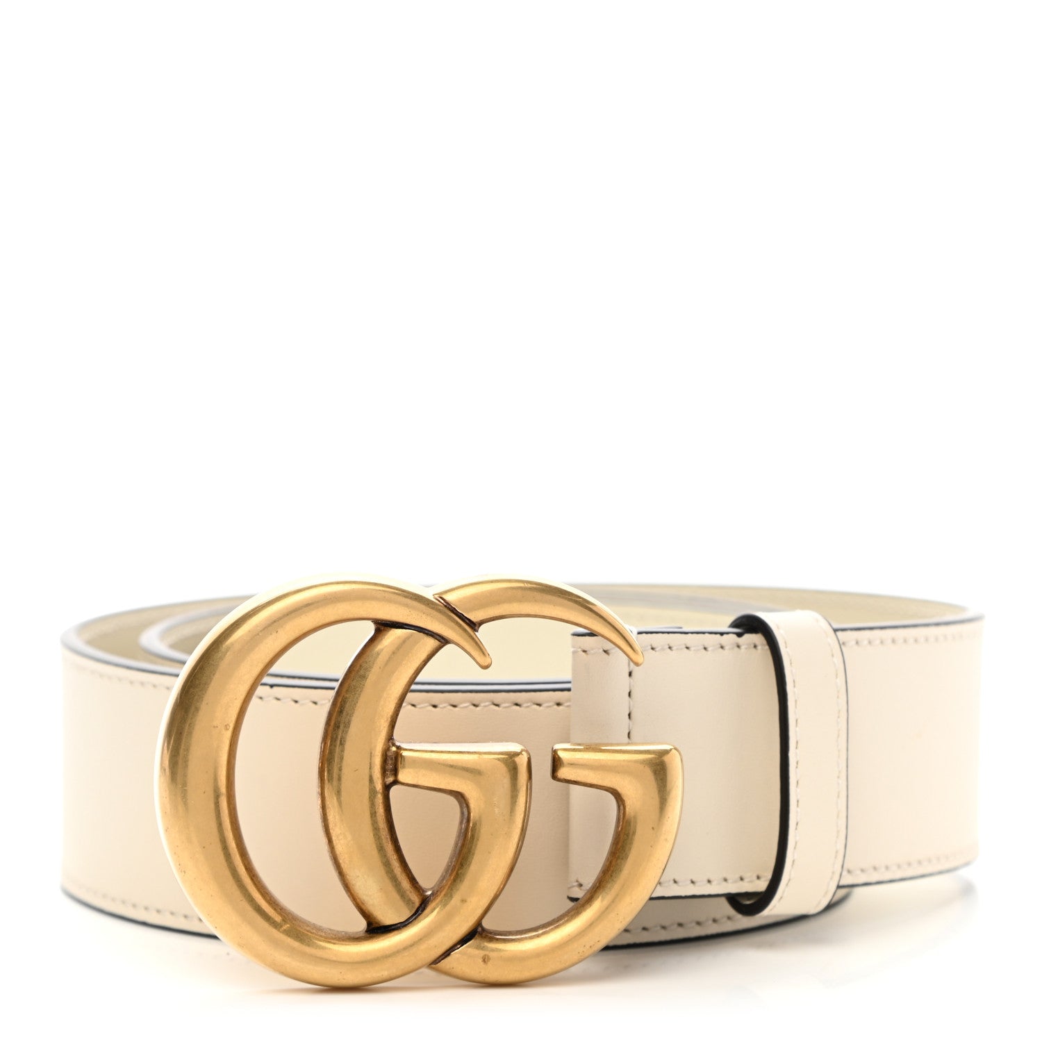 Gucci Calfskin Double G 40mm Belt 90 36 Mystic White 1 of 7
