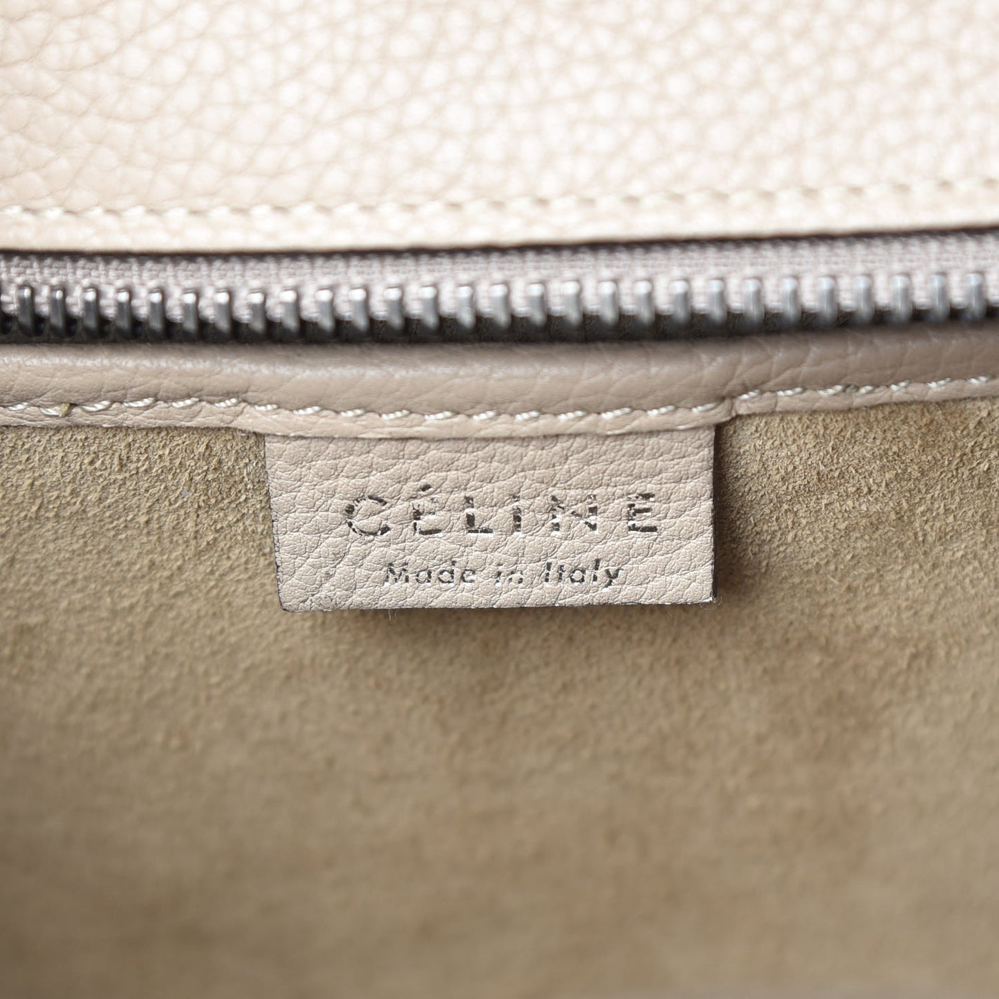 Drummed Calfskin Nano Luggage Dune