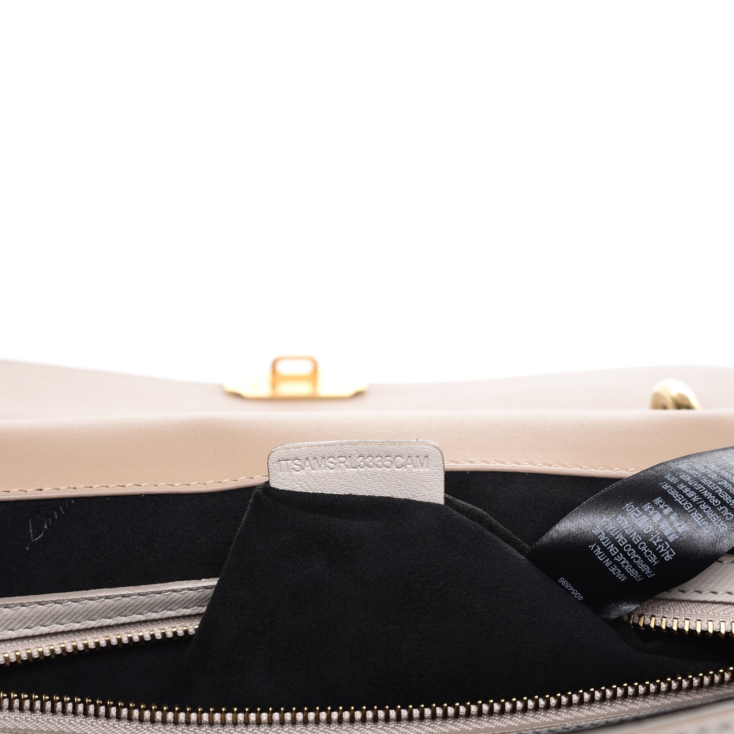Trench Calfskin Medium DK88 Top Handle Bag Limestone Honey