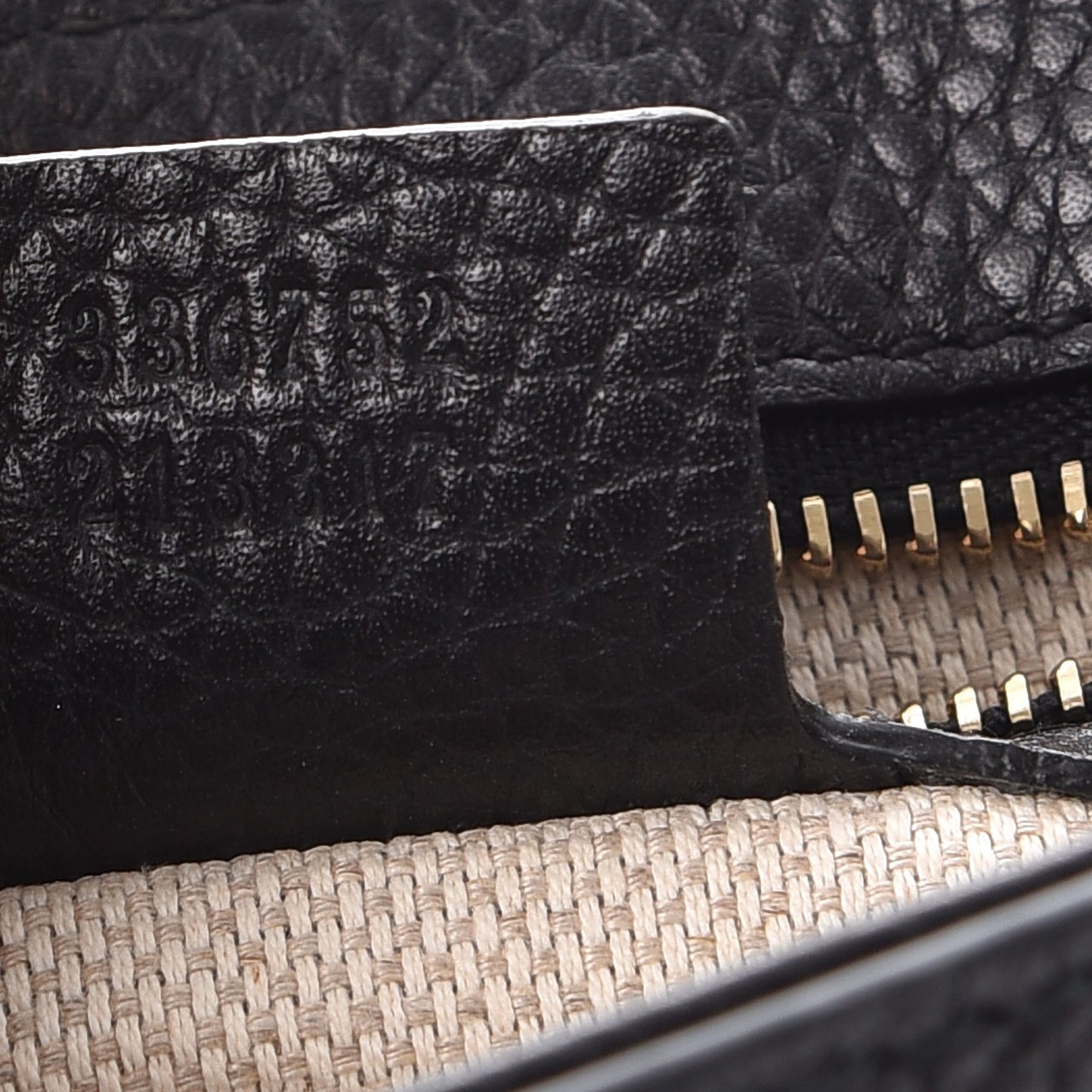 Pebbled Calfskin Medium Soho Flap Crossbody Black
