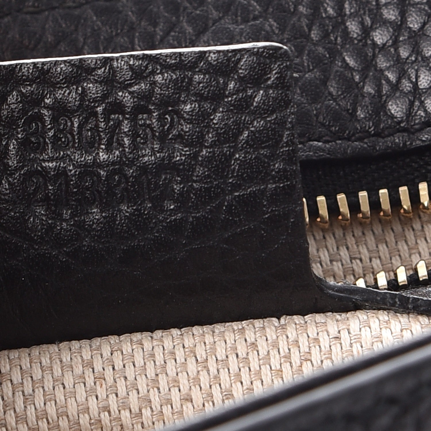 Gucci Pebbled Calfskin Medium Soho Flap Crossbody Black 7 of 7