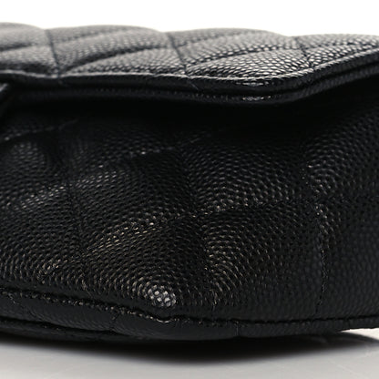 Chanel Caviar Quilted Glasses Case With Chain Black 11 of 12