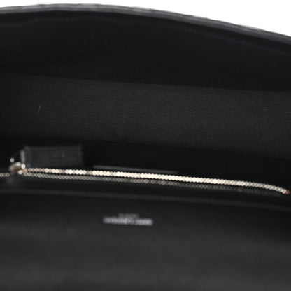 Saint Laurent Grain De Poudre Textured Mixed Matelasse Large Triquilt Monogram Satchel Black 5 of 11