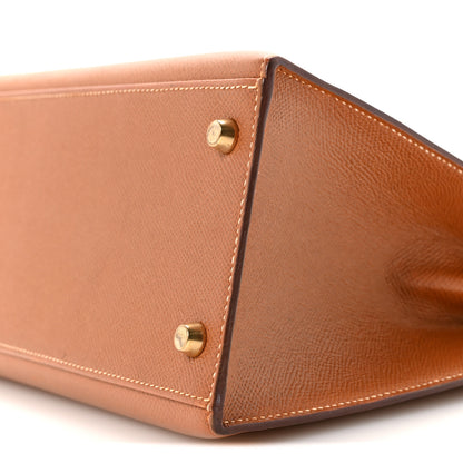 Hermes Courchevel Kelly Sellier 28 Gold 10 of 16