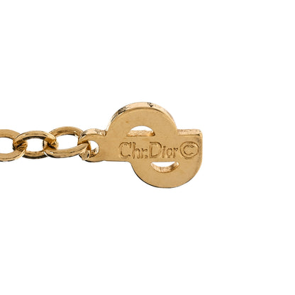 Christian Dior Metal CD Necklace Gold 6 of 6