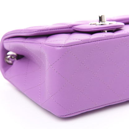 Chanel Lambskin Quilted Mini Square Flap Purple 8 of 11