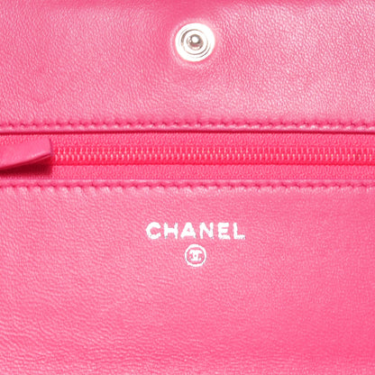 Chanel Lambskin Boy Wallet on Chain WOC Pink 8 of 9
